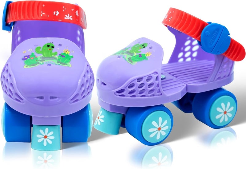 WELLWON Kids Roller Skate for Girls Boys Ages 2-5 Years Old, Adjustable Toddler Rollerskates, Children Beginner Roller Skate - Image 1